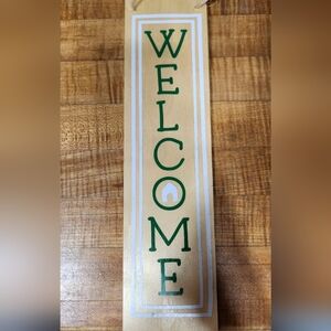 Welcome Wood Sign